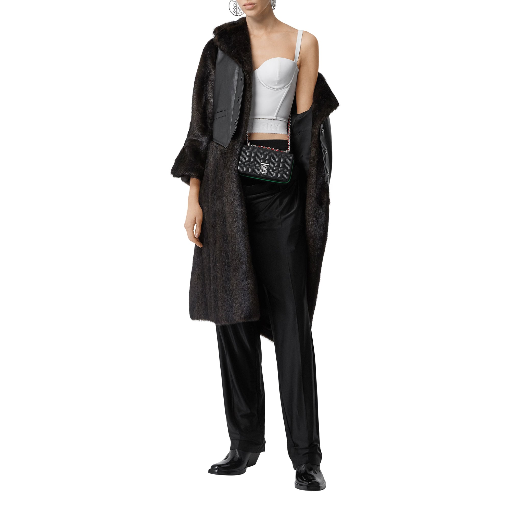 Pantalon en jersey à double ceinture - Black