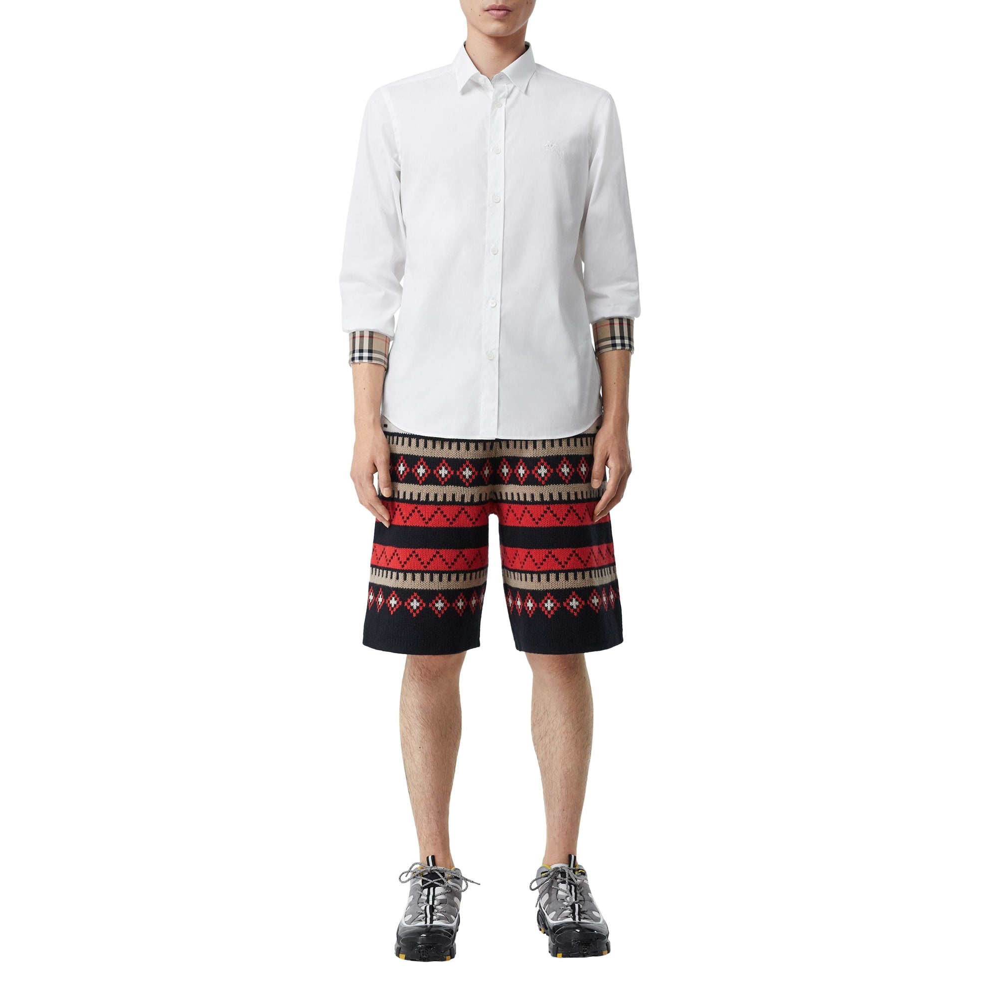 Chemise Cavalier en popeline de coton - White