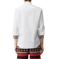 Chemise Cavalier en popeline de coton - White