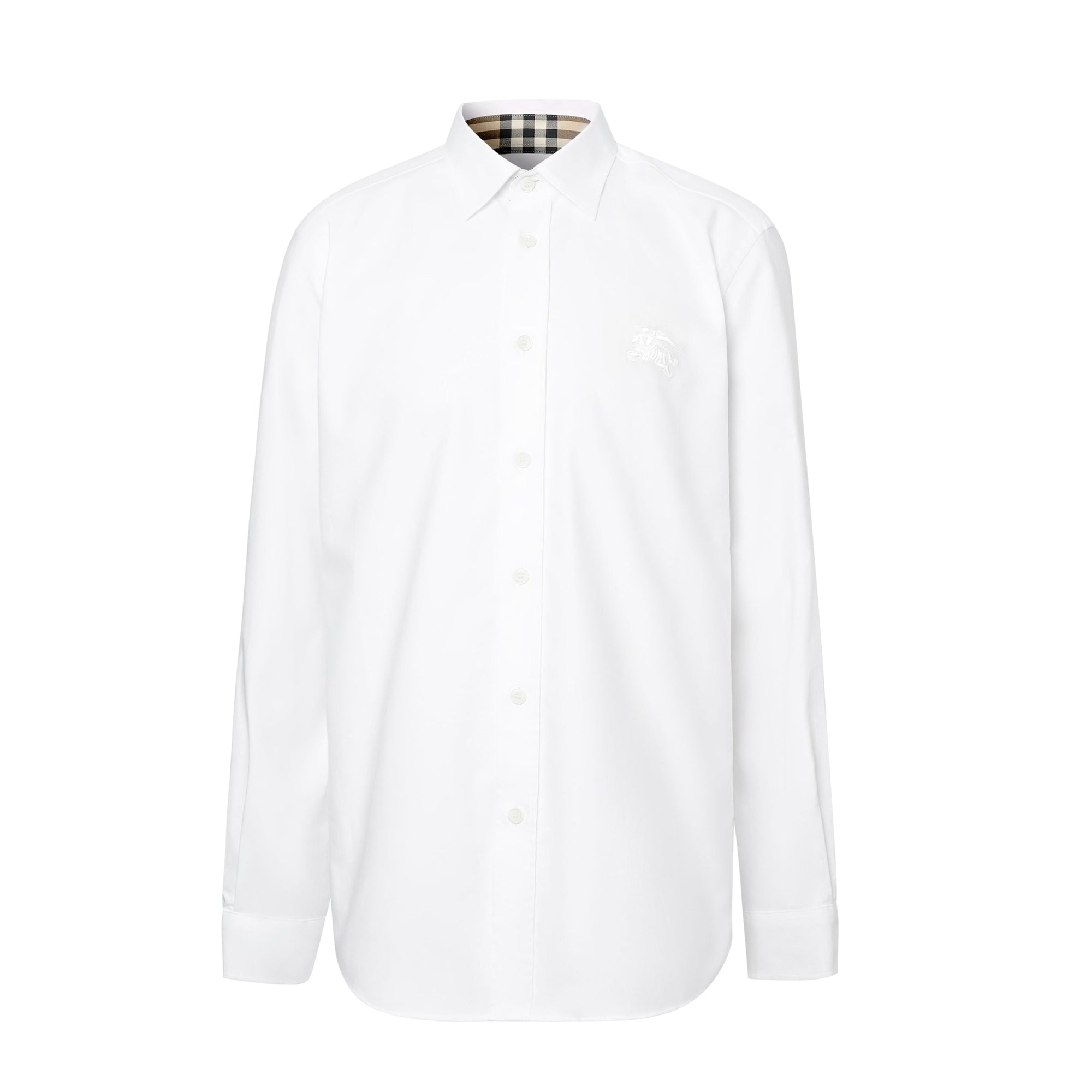Chemise Cavalier en popeline de coton - White
