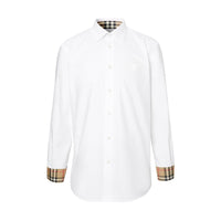 Chemise Cavalier en popeline de coton - White