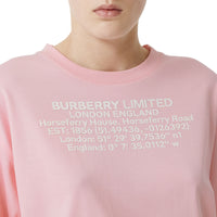 Haut oversize coordonnées géographiques - Candy Pink