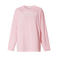 Haut oversize coordonnées géographiques - Candy Pink