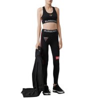 Legging en jersey stretch avec logo - Black