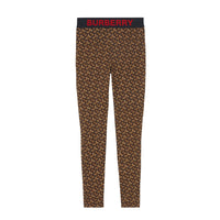 Legging en jersey stretch Monogram - Bridle Brown