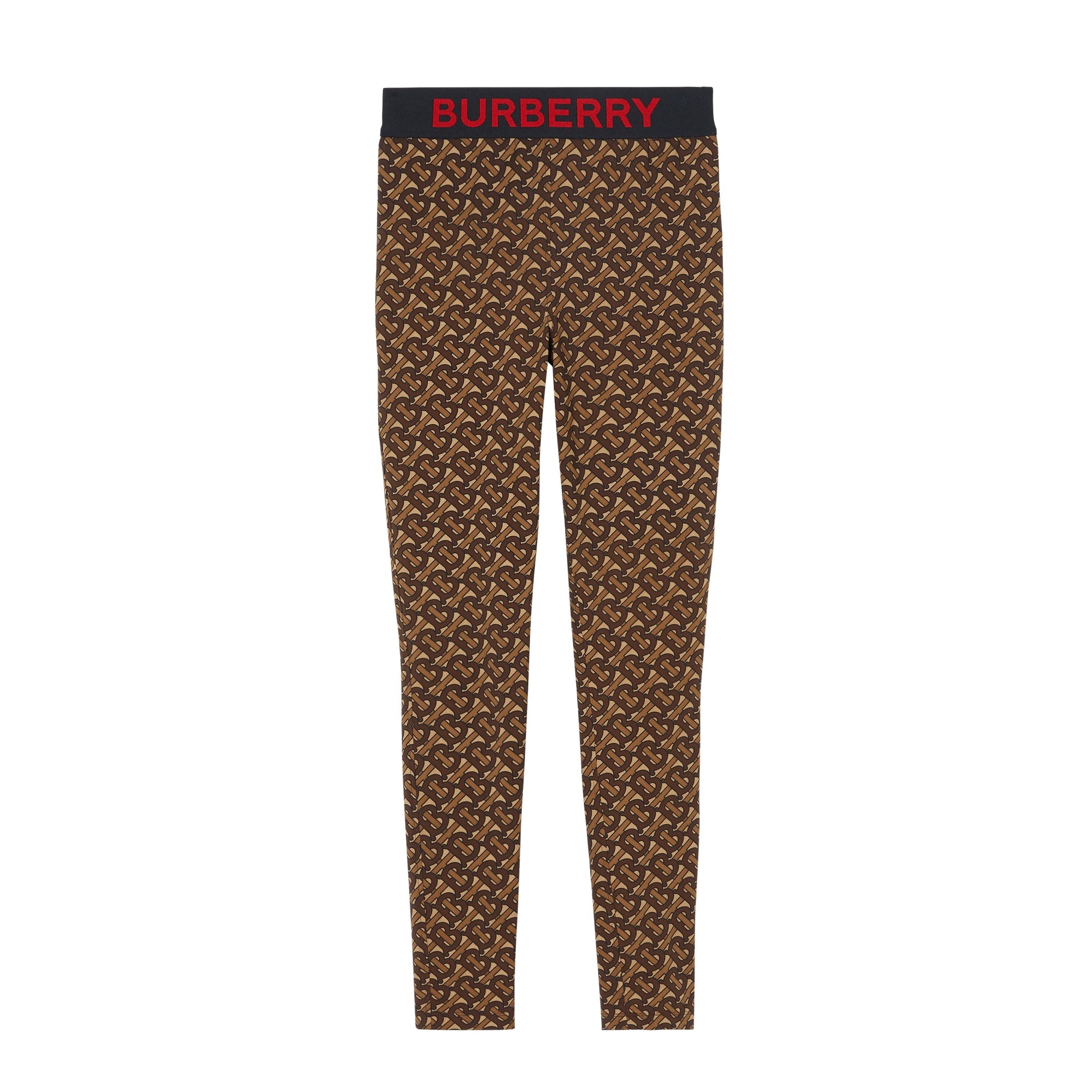 Legging en jersey stretch Monogram - Bridle Brown