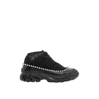 Sneakers Arthur en mesh nylon et cuir velours avec cristaux - Black