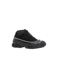 Sneakers Arthur en mesh nylon et cuir velours avec cristaux - Black