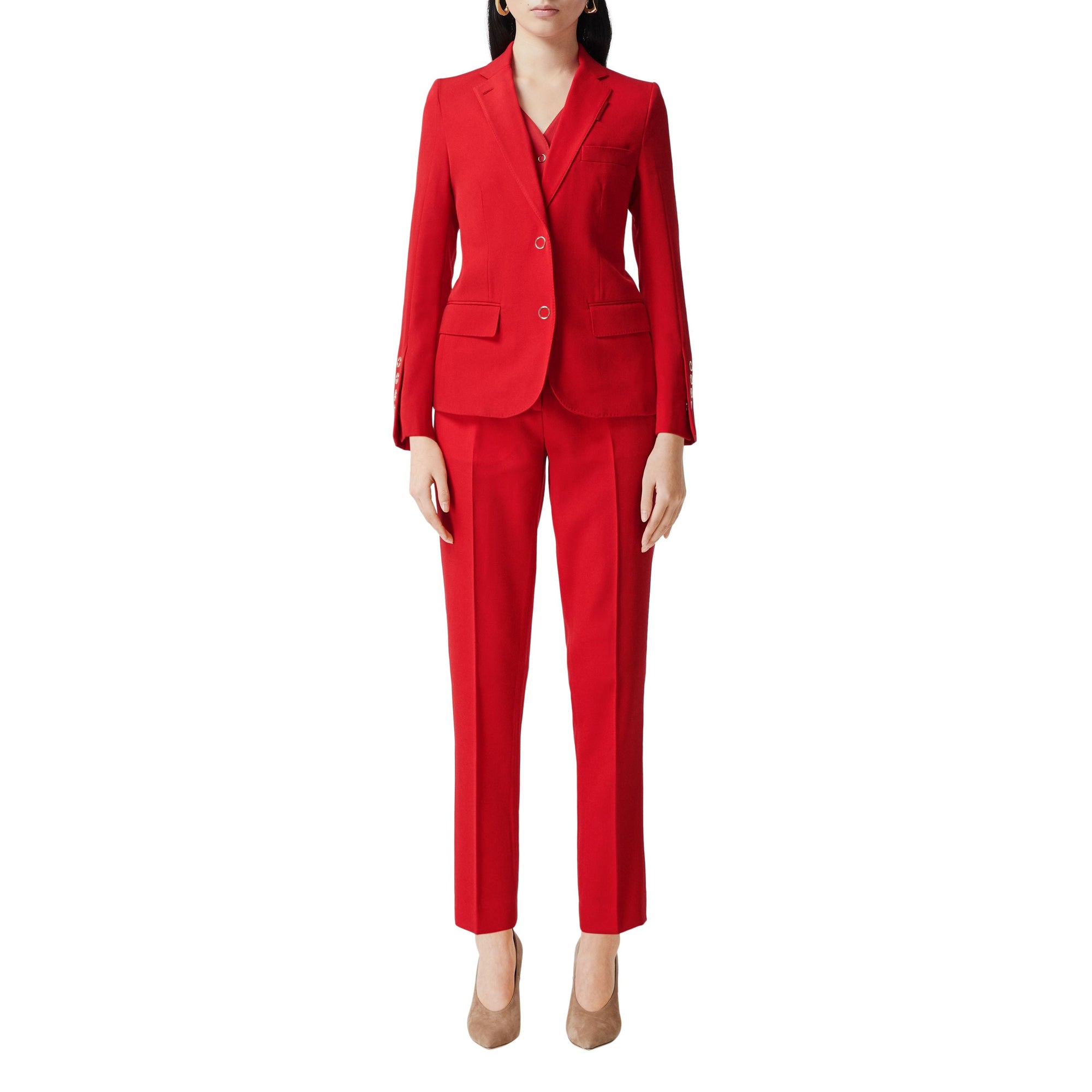 Pantalon tailleur en laine - Bright Red