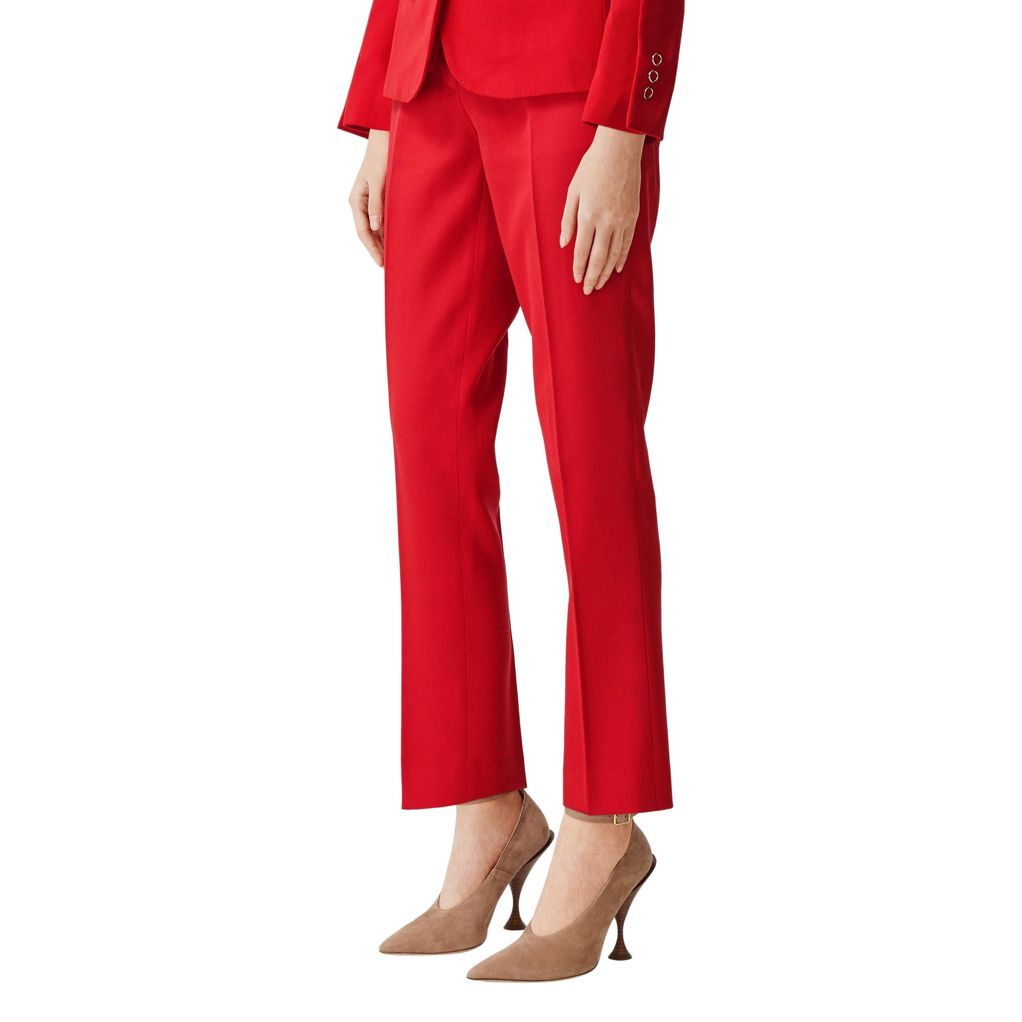 Pantalon tailleur en laine - Bright Red