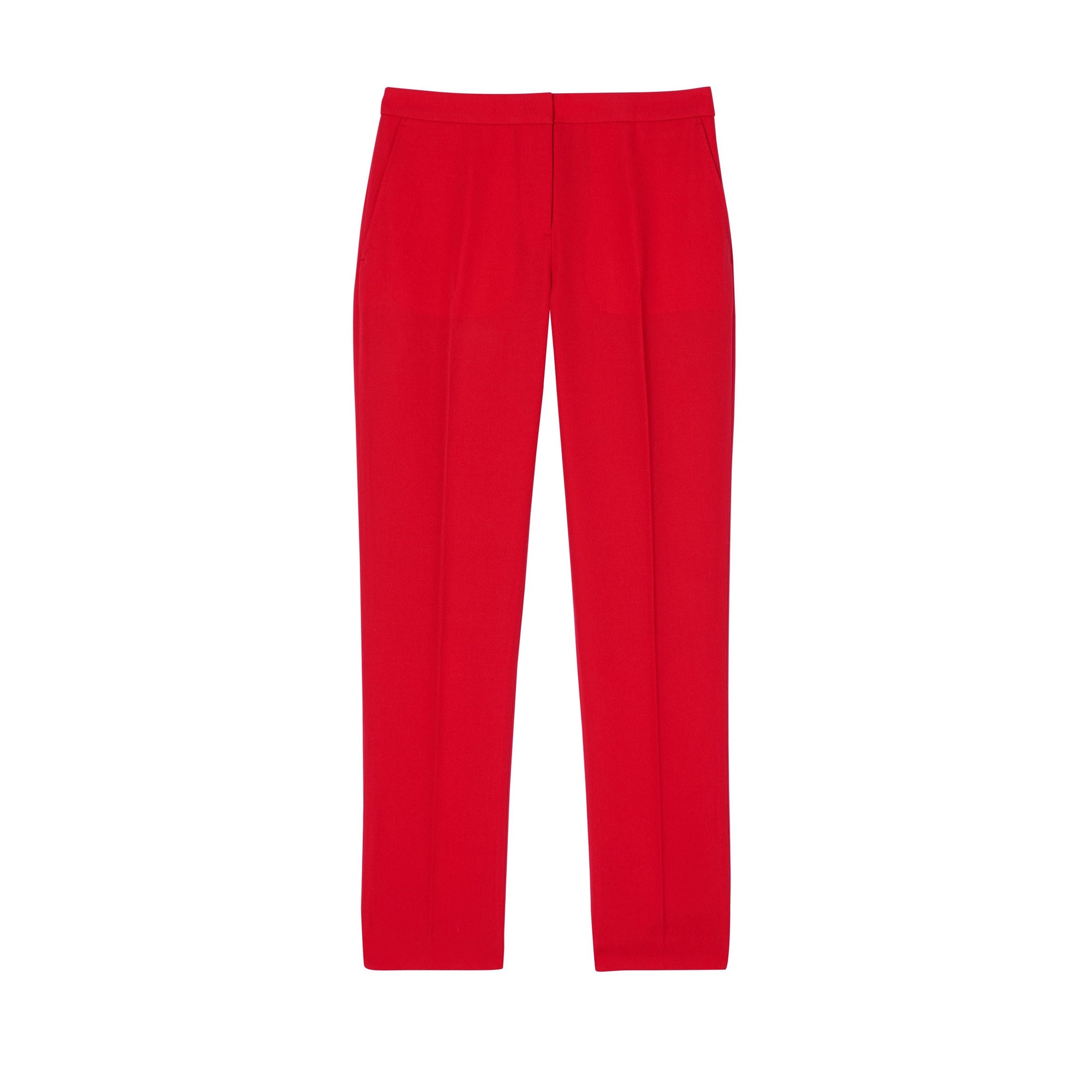 Pantalon tailleur en laine - Bright Red