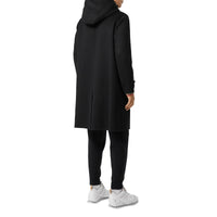 Manteau à capuche en cachemire double face - Black