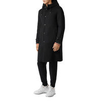 Manteau à capuche en cachemire double face - Black