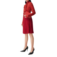 Jupe plissée Monogram - Bright Red