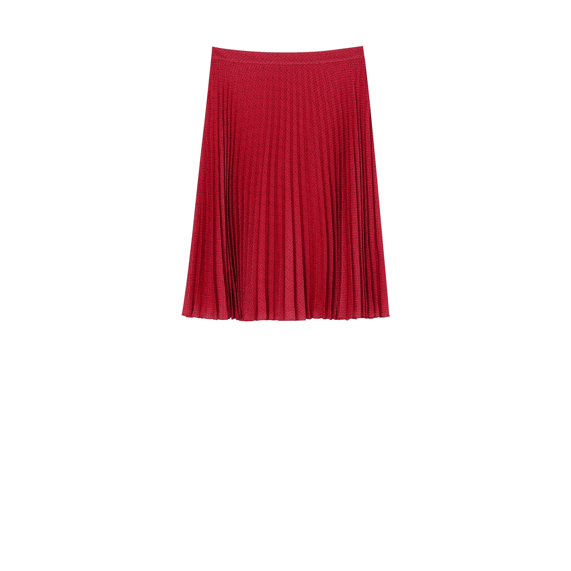 Jupe plissée Monogram - Bright Red