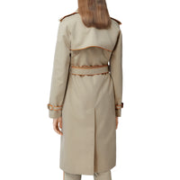 Trench en gabardine de coton passepoilé - Honey