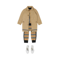 Paletot en coton avec bande à logo - Honey
