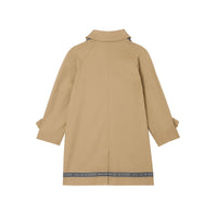 Paletot en coton avec bande à logo - Honey