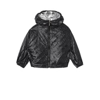 Veste légère à capuche avec logo - Black