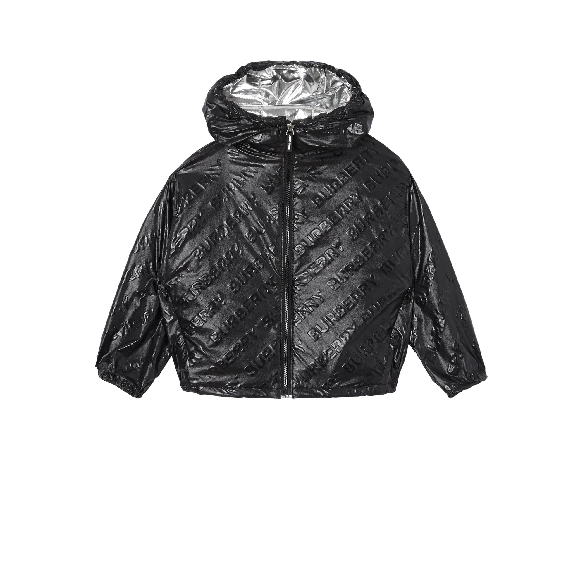 Veste légère à capuche avec logo - Black