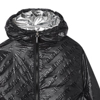 Veste légère à capuche avec logo - Black