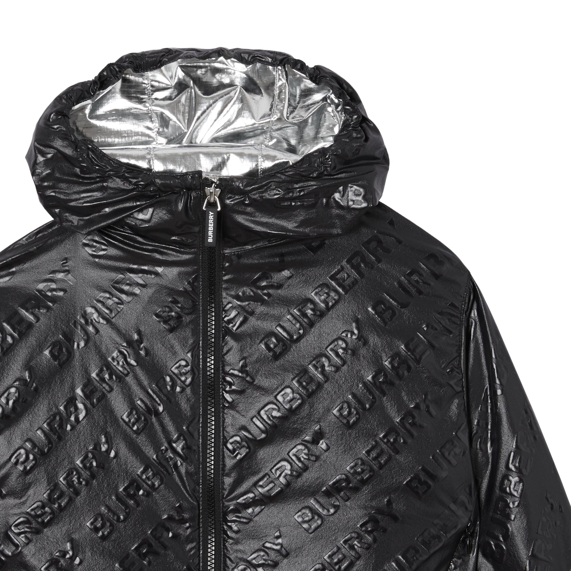 Veste légère à capuche avec logo - Black