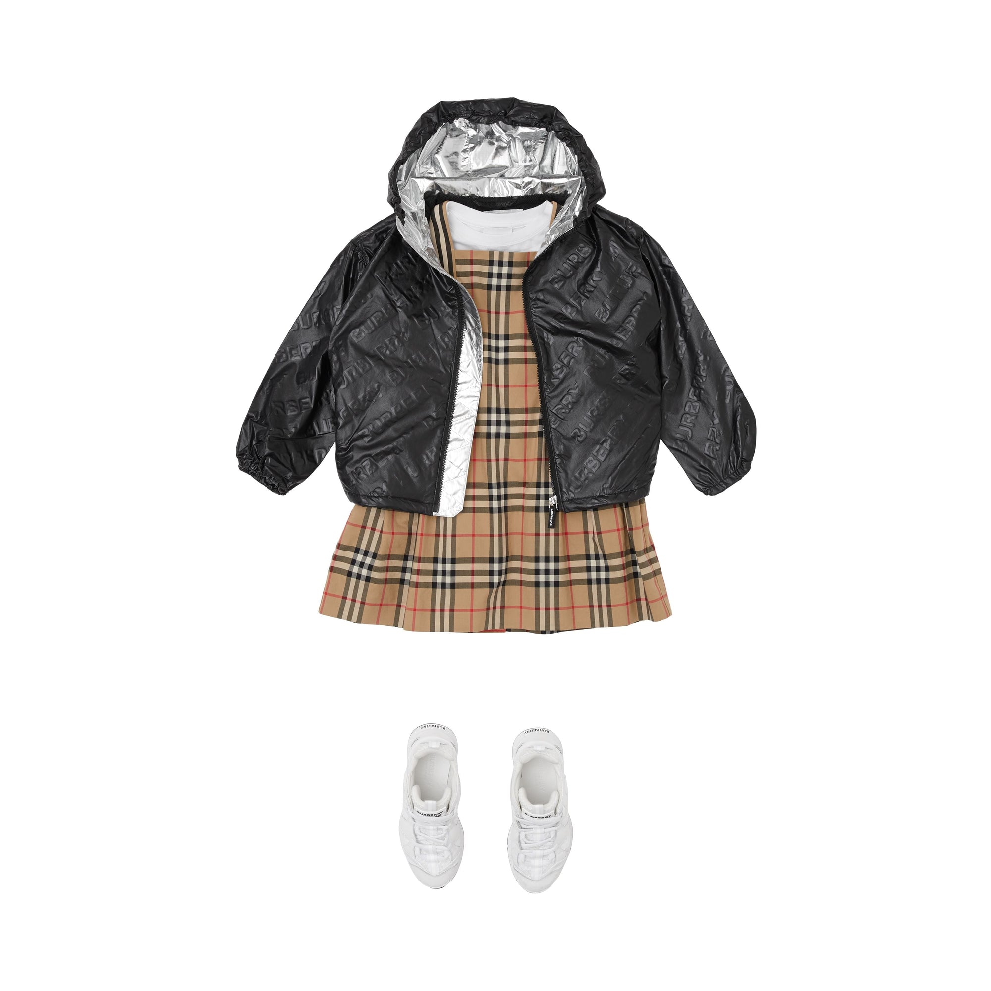 Veste légère à capuche avec logo - Black