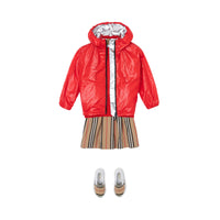 Veste légère à capuche avec logo - Bright Red