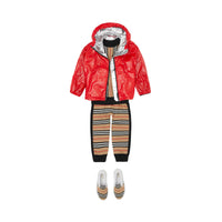 Veste légère à capuche avec logo - Bright Red