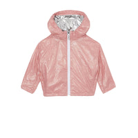 Veste légère à capuche avec logo - Dusty Pink