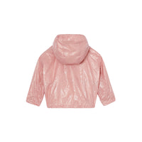 Veste légère à capuche avec logo - Dusty Pink