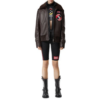 Bombardier avec col en shearling et gilet intérieur amovibles - Dark Brown
