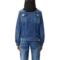 Veste en denim déstructurée avec logo - Indigo