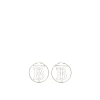 Créoles plaquées palladium Monogram - Palladio