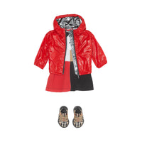 Veste légère à capuche avec logo - Bright Red