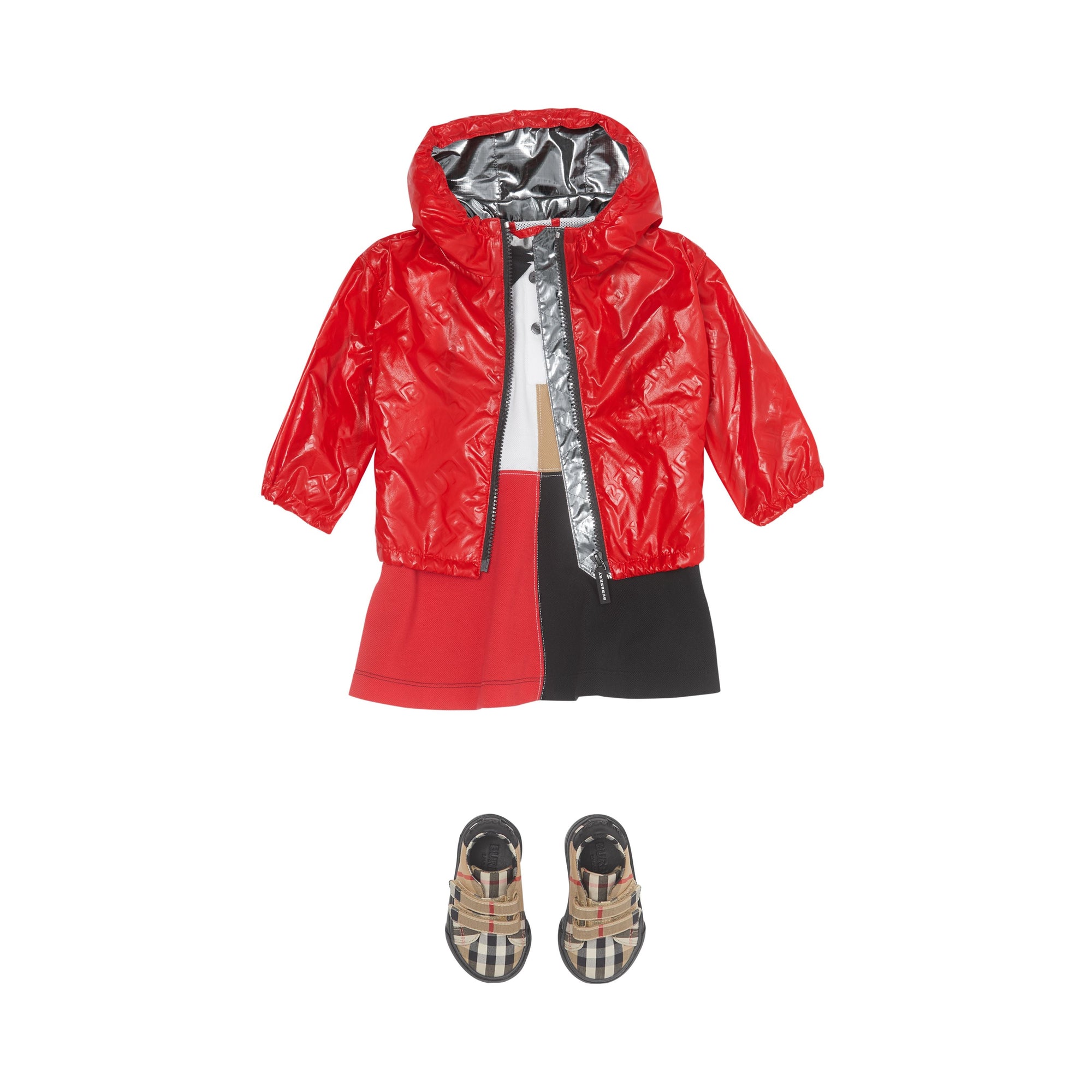 Veste légère à capuche avec logo - Bright Red