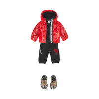 Veste légère à capuche avec logo - Bright Red