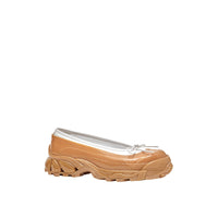 Chaussures plates en cuir d'agneau avec surchaussure - White & Amber
