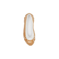 Chaussures plates en cuir d'agneau avec surchaussure - White & Amber