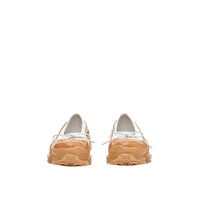 Chaussures plates en cuir d'agneau avec surchaussure - White & Amber