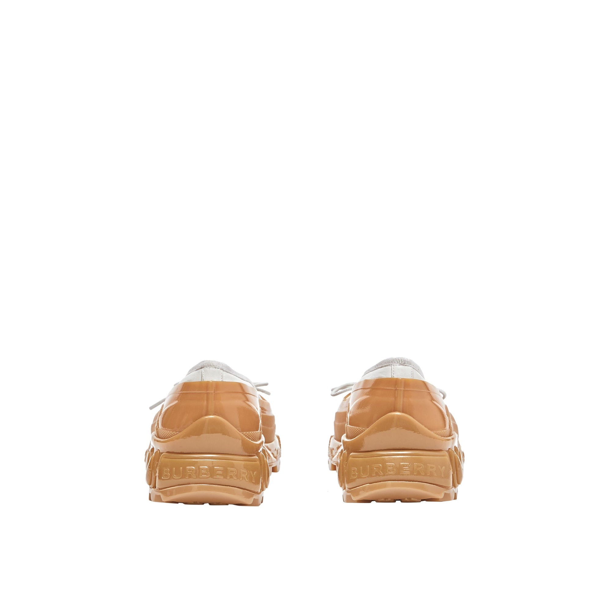Chaussures plates en cuir d'agneau avec surchaussure - White & Amber