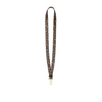 Dragonne en toile écologique et cuir Monogram - Bridle Brown