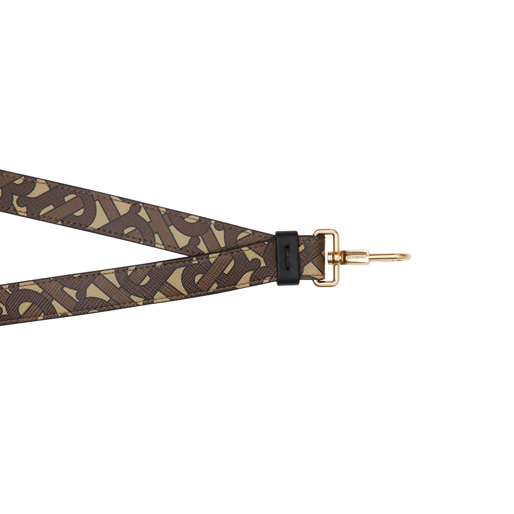 Dragonne en toile écologique et cuir Monogram - Bridle Brown