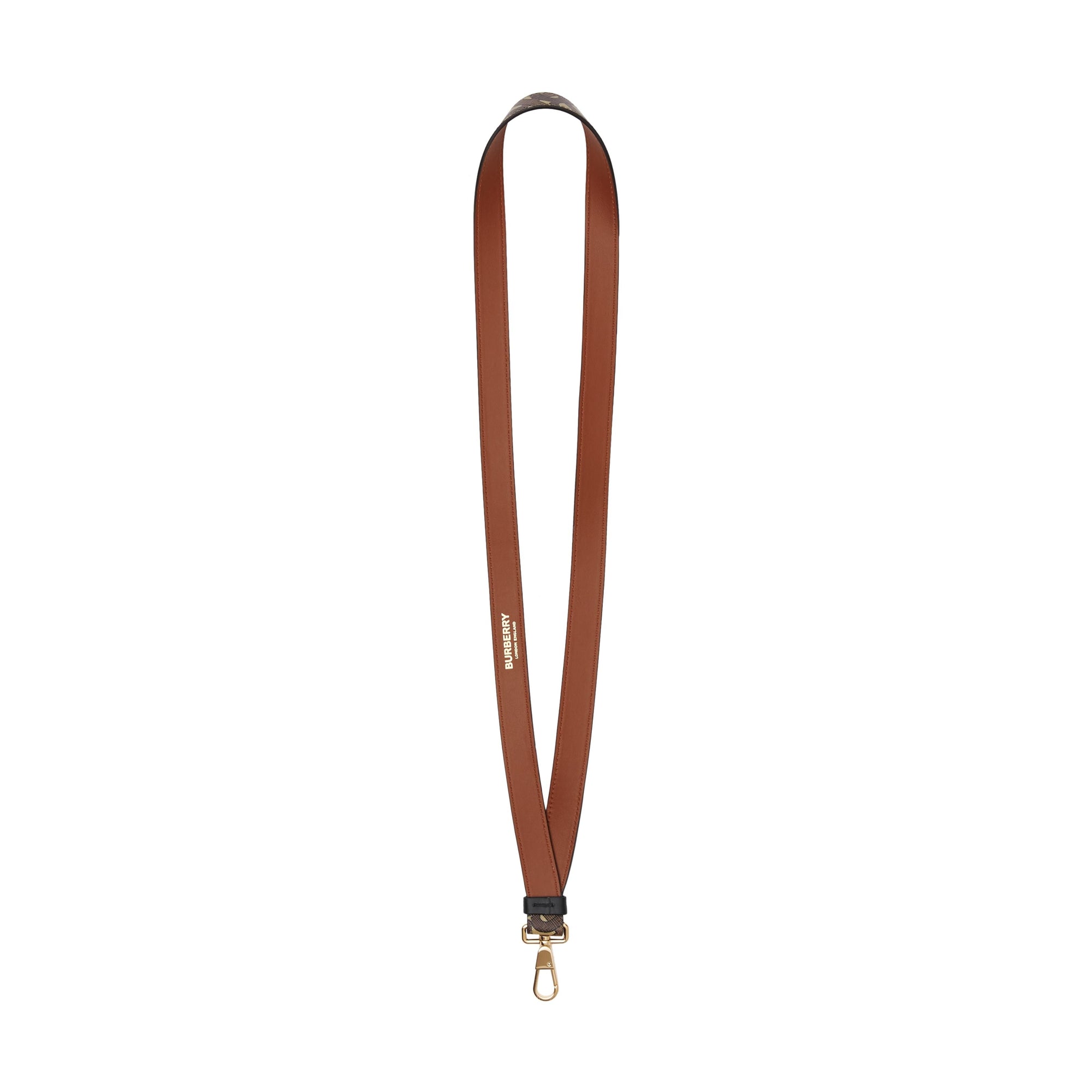Dragonne en toile écologique et cuir Monogram - Bridle Brown