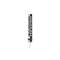 Bijou porte-clés avec logo en jacquard bicolore - Black & White