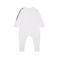 Coffret cadeau deux pièces pour bébé en coton stretch avec logo - White