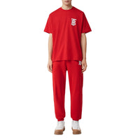 T-shirt oversize en coton Monogram - Bright Red