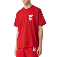 T-shirt oversize en coton Monogram - Bright Red