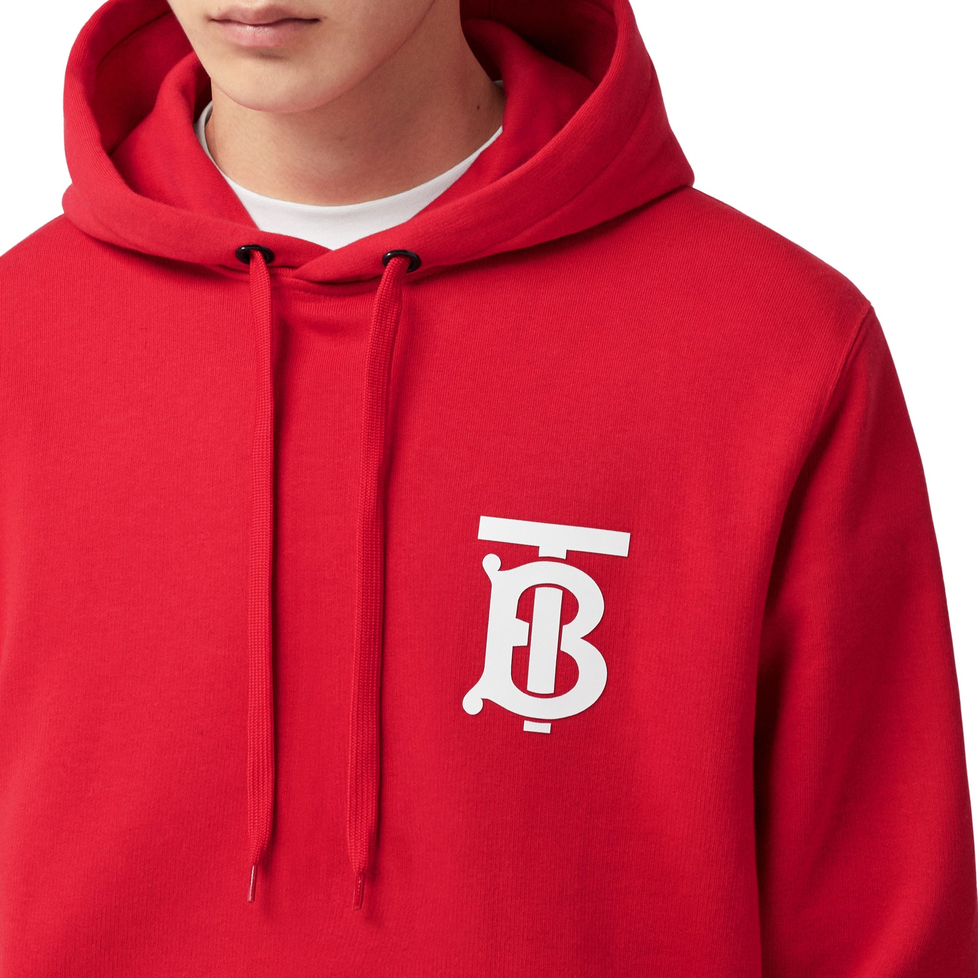 Hoodie en coton Monogram - Bright Red