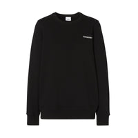 Sweat-shirt oversize en coton Monogram avec cristaux - Black